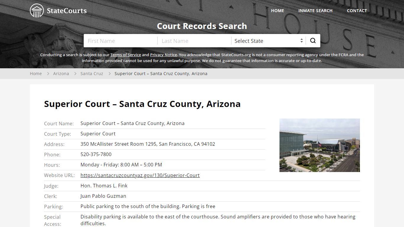 Superior Court – Santa Cruz County, Arizona - State Courts